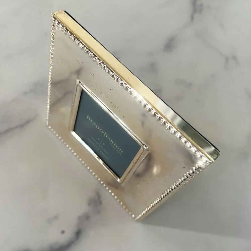 Reed & Barton Silver Plated Lyndon 3 x 3 Picture Frame
